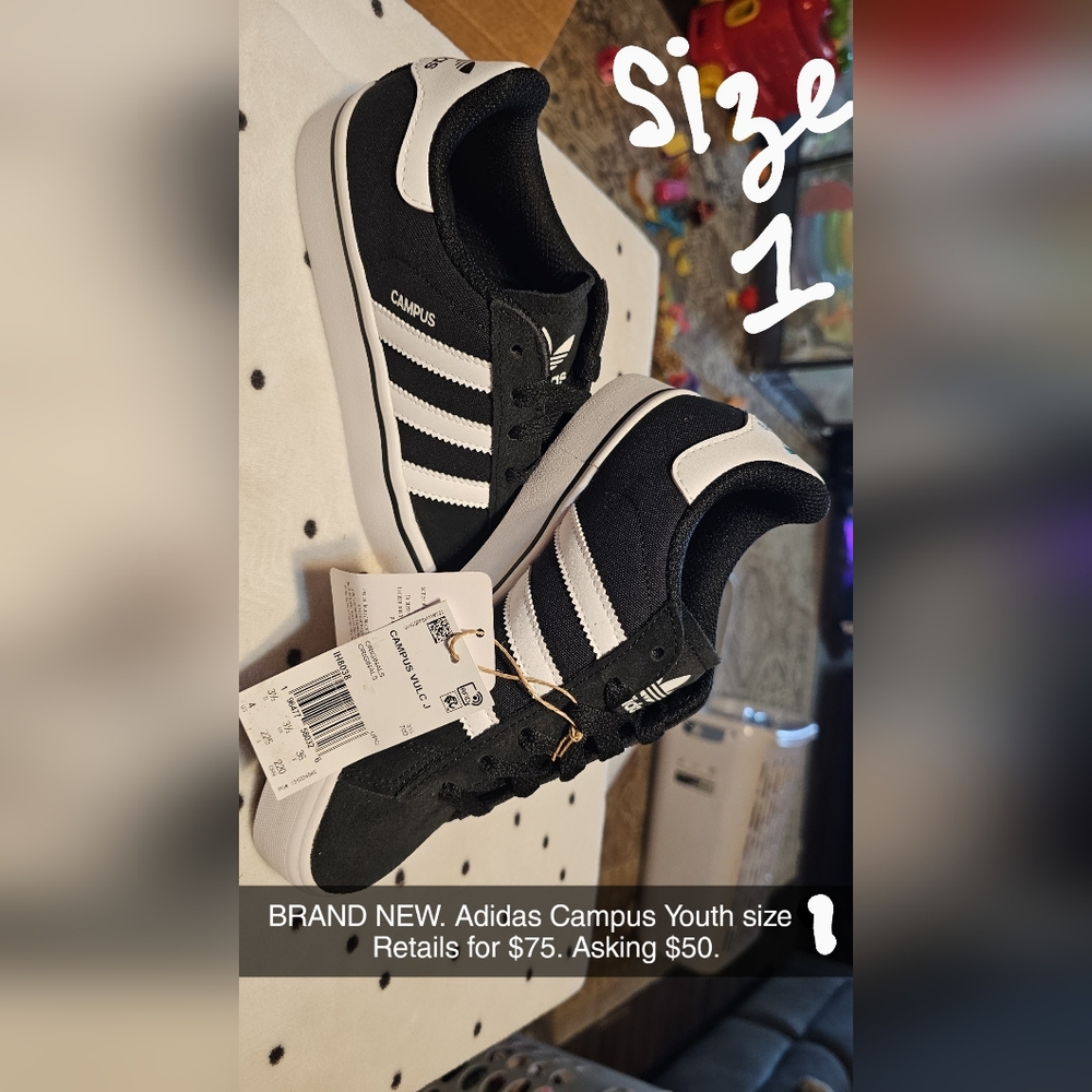 Kids Black and White Sneakers